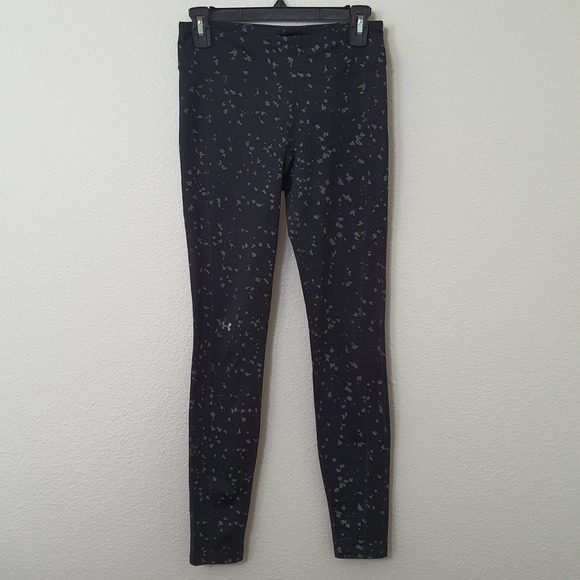 Under Armour Black Coldgear Infrared Cozy Shimmer Leggings Women's Size Small - Picture 2 of 10